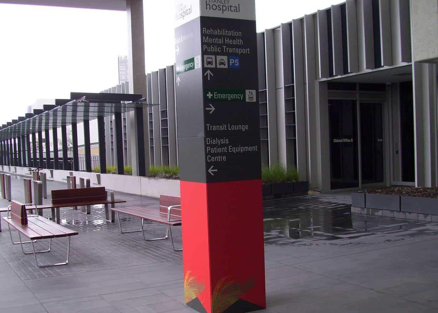 A large modern hospital building